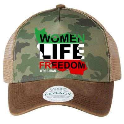 Women Life Freedom Free Iran Legacy Tie Dye Trucker Hat