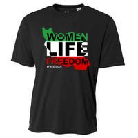 Women Life Freedom Free Iran Cooling Performance Crew T-Shirt