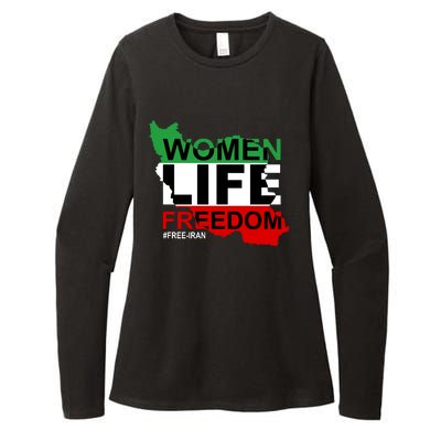 Women Life Freedom Free Iran Womens CVC Long Sleeve Shirt