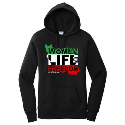 Women Life Freedom Free Iran Women's Pullover Hoodie