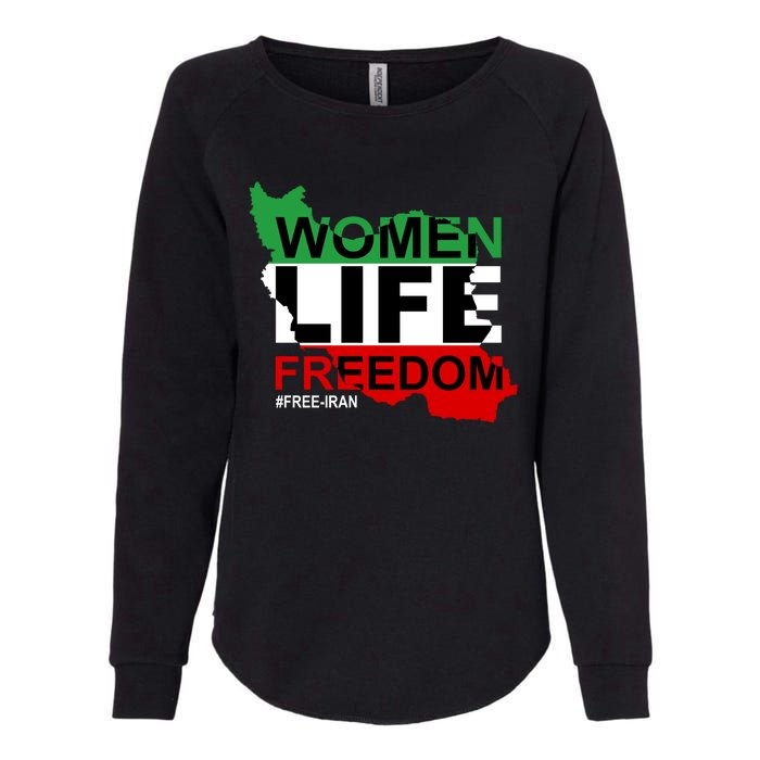 Women Life Freedom Free Iran Womens California Wash Sweatshirt