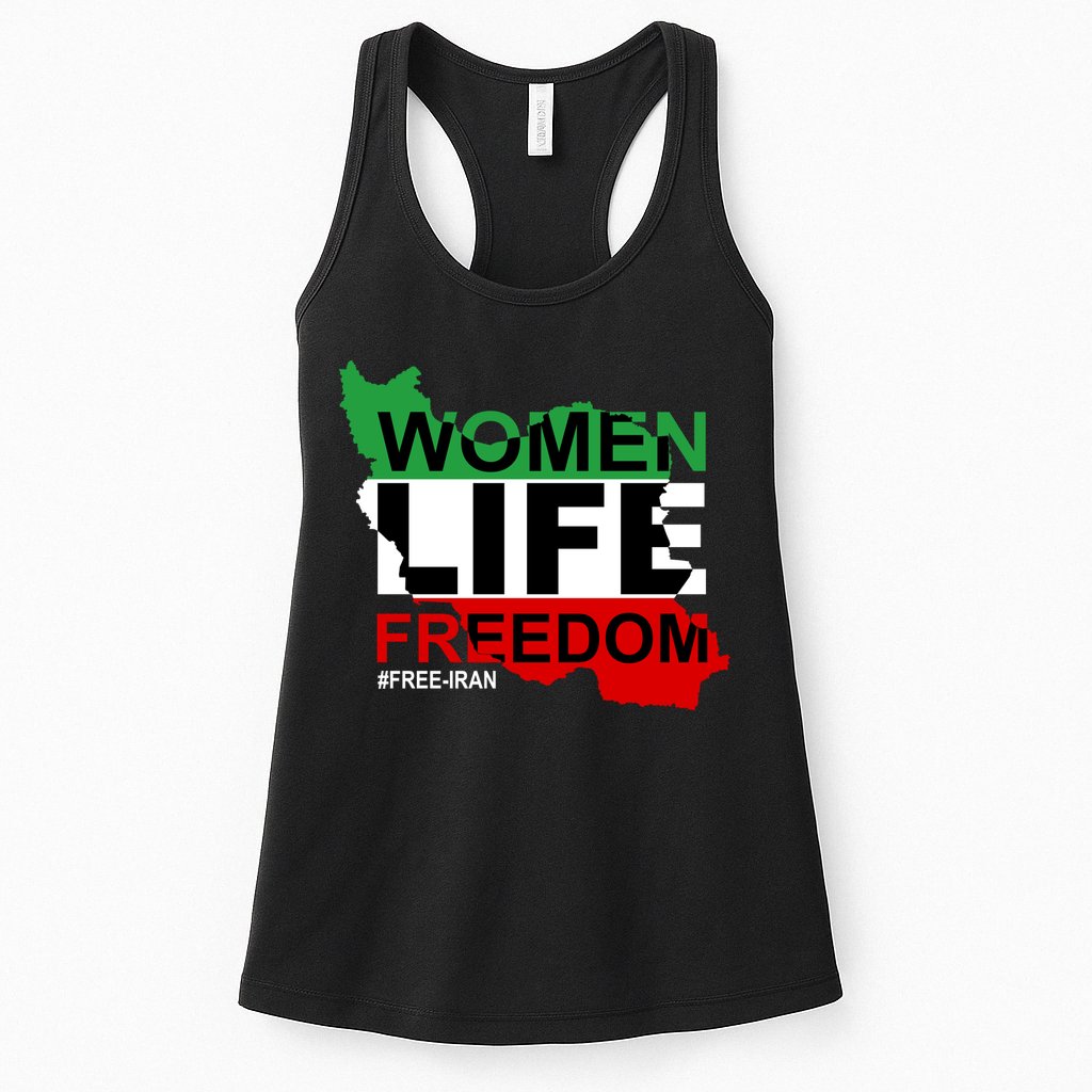 Women Life Freedom Free Iran Womens Tank Top