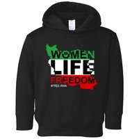 Women Life Freedom Free Iran Toddler Hoodie