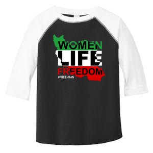 Women Life Freedom Free Iran Toddler Fine Jersey T-Shirt