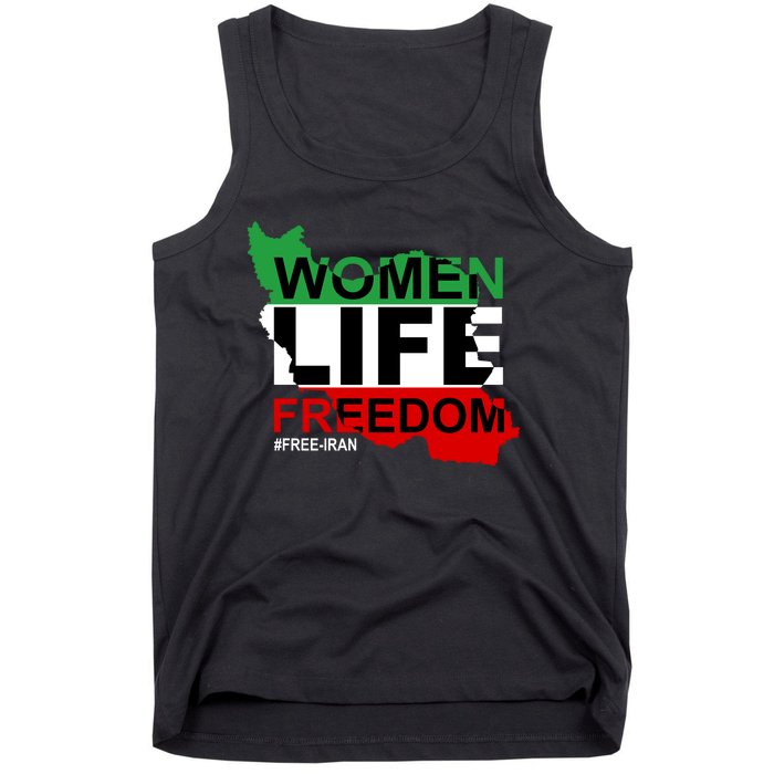 Women Life Freedom Free Iran Tank Top