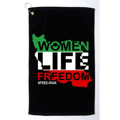 Women Life Freedom Free Iran Platinum Collection Golf Towel