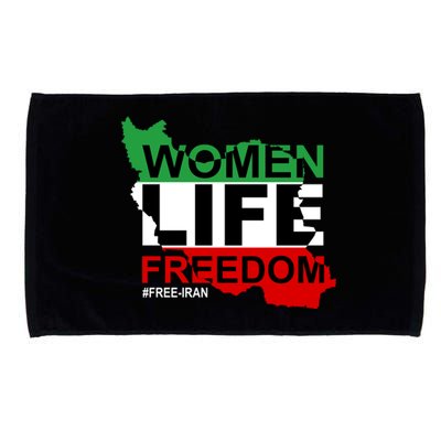 Women Life Freedom Free Iran Microfiber Hand Towel