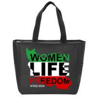 Women Life Freedom Free Iran Zip Tote Bag