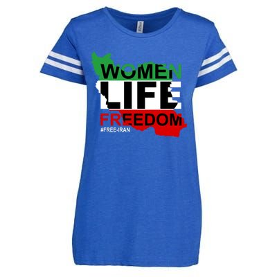 Women Life Freedom Free Iran Enza Ladies Jersey Football T-Shirt