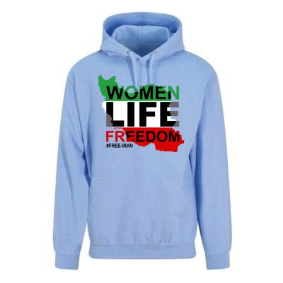 Women Life Freedom Free Iran Unisex Surf Hoodie