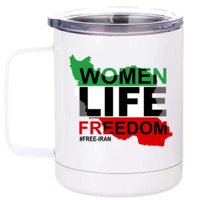 Women Life Freedom Free Iran 12 oz Stainless Steel Tumbler Cup