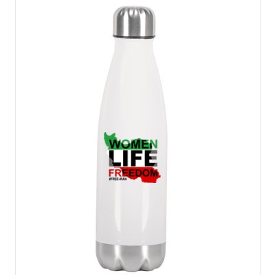 Women Life Freedom Free Iran Stainless Steel Insulated Water Bottle