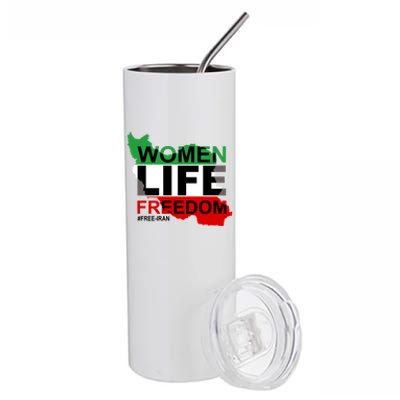 Women Life Freedom Free Iran Stainless Steel Tumbler