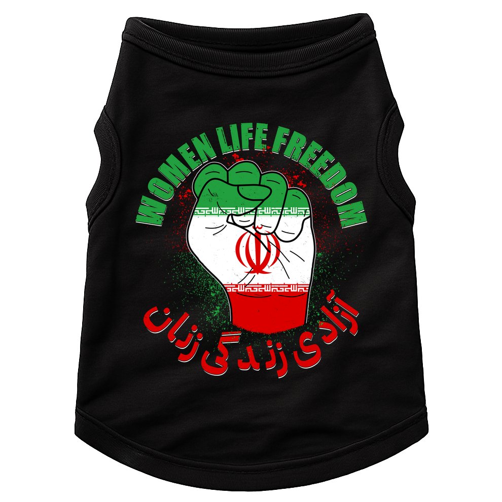 Women Life Freedom Rise With The Women Of Iran Mahsa Amini Doggie Tank