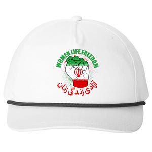 Women Life Freedom Rise With The Women Of Iran Mahsa Amini Snapback Five-Panel Rope Hat