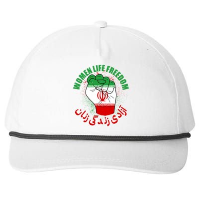 Women Life Freedom Rise With The Women Of Iran Mahsa Amini Snapback Five-Panel Rope Hat