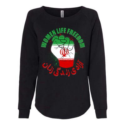 Women Life Freedom Rise With The Women Of Iran Mahsa Amini Womens California Wash Sweatshirt