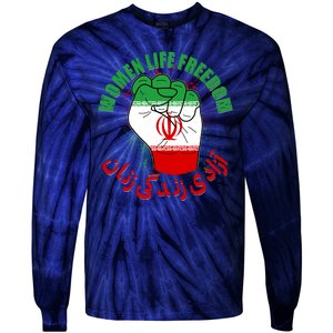 Women Life Freedom Rise With The Women Of Iran Mahsa Amini Tie-Dye Long Sleeve Shirt