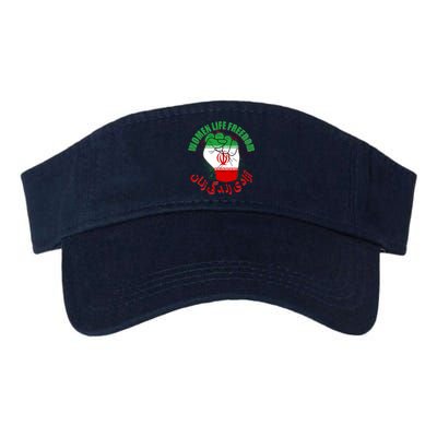 Women Life Freedom Rise With The Women Of Iran Mahsa Amini Valucap Bio-Washed Visor