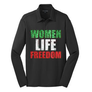 Women Life Freedom Mahsa Amini Rise With The Women Of Iran Silk Touch Performance Long Sleeve Polo