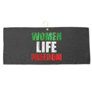 Women Life Freedom Mahsa Amini Rise With The Women Of Iran Large Microfiber Waffle Golf Towel