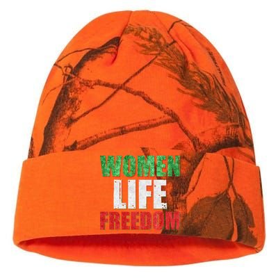 Women Life Freedom Mahsa Amini Rise With The Women Of Iran Kati Licensed 12" Camo Beanie