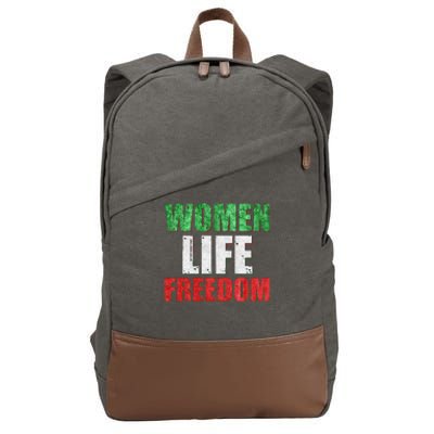 Women Life Freedom Mahsa Amini Rise With The Women Of Iran Cotton Canvas Backpack