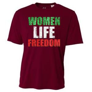 Women Life Freedom Mahsa Amini Rise With The Women Of Iran Cooling Performance Crew T-Shirt