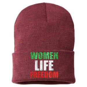 Women Life Freedom Mahsa Amini Rise With The Women Of Iran Sustainable Knit Beanie