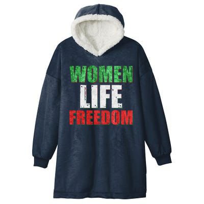 Women Life Freedom Mahsa Amini Rise With The Women Of Iran Hooded Wearable Blanket