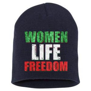 Women Life Freedom Mahsa Amini Rise With The Women Of Iran Short Acrylic Beanie