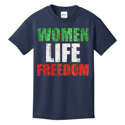 Women Life Freedom Mahsa Amini Rise With The Women Of Iran Kids T-Shirt