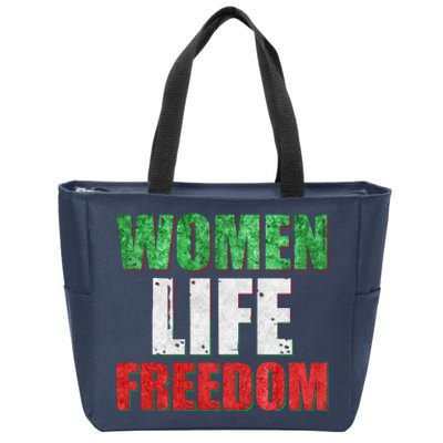 Women Life Freedom Mahsa Amini Rise With The Women Of Iran Zip Tote Bag