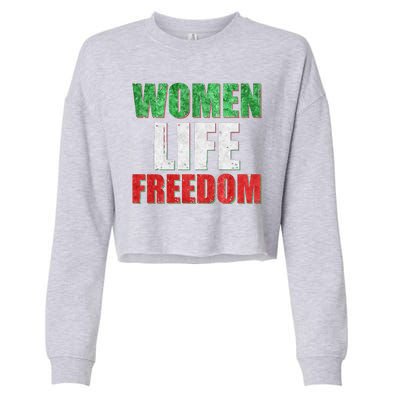 Women Life Freedom Mahsa Amini Rise With The Women Of Iran Cropped Pullover Crew