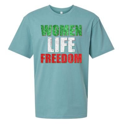 Women Life Freedom Mahsa Amini Rise With The Women Of Iran Sueded Cloud Jersey T-Shirt