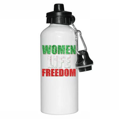 Women Life Freedom Mahsa Amini Rise With The Women Of Iran Aluminum Water Bottle