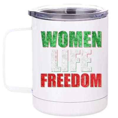 Women Life Freedom Mahsa Amini Rise With The Women Of Iran 12 oz Stainless Steel Tumbler Cup