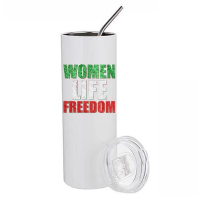 Women Life Freedom Mahsa Amini Rise With The Women Of Iran Stainless Steel Tumbler