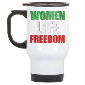 Women Life Freedom Mahsa Amini Rise With The Women Of Iran Stainless Steel Travel Mug