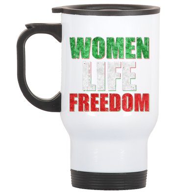 Women Life Freedom Mahsa Amini Rise With The Women Of Iran Stainless Steel Travel Mug