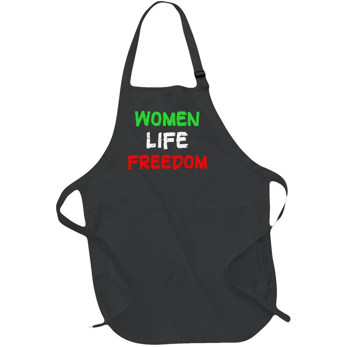 Women Life Freedom Vintage Design Full-Length Apron With Pockets