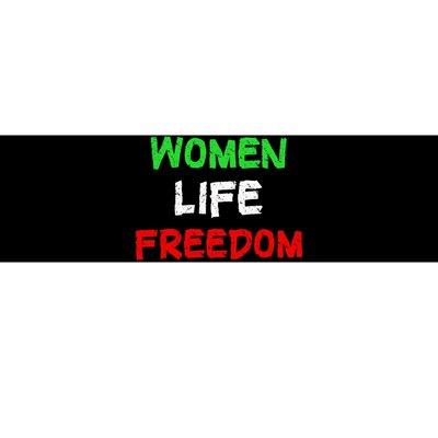 Women Life Freedom Vintage Design Bumper Sticker