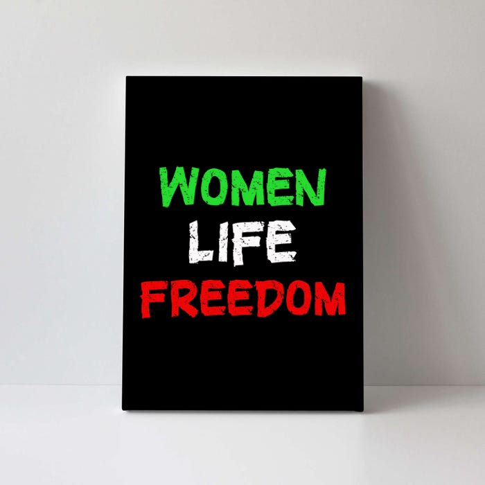 Women Life Freedom Vintage Design Canvas