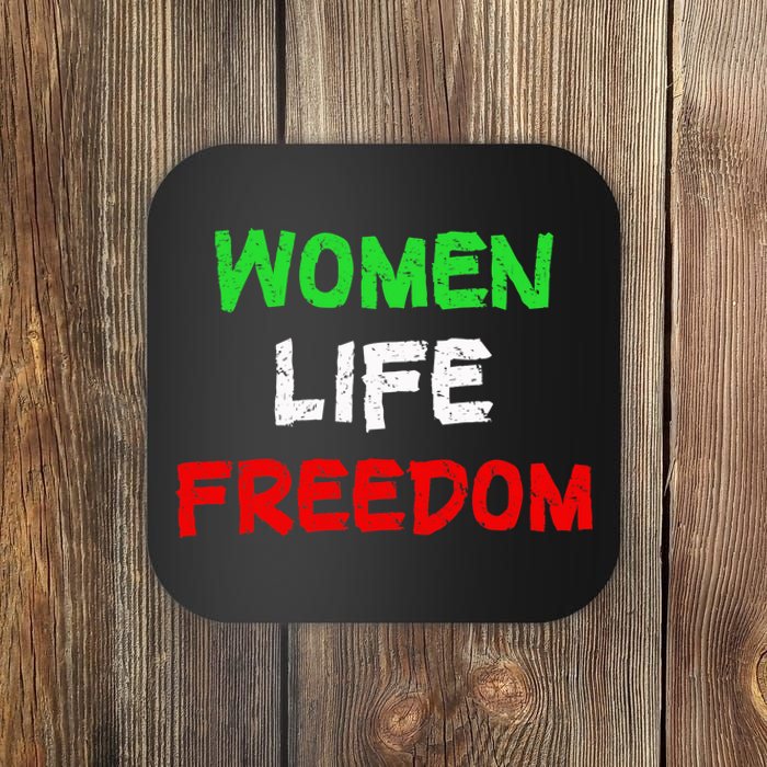 Women Life Freedom Vintage Design Coaster