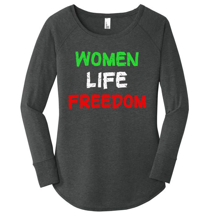 Women Life Freedom Vintage Design Women's Perfect Tri Tunic Long Sleeve Shirt