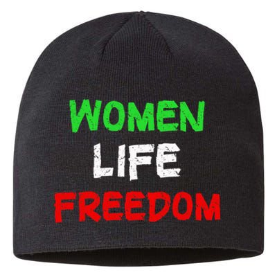 Women Life Freedom Vintage Design Sustainable Beanie