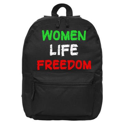 Women Life Freedom Vintage Design 16 in Basic Backpack