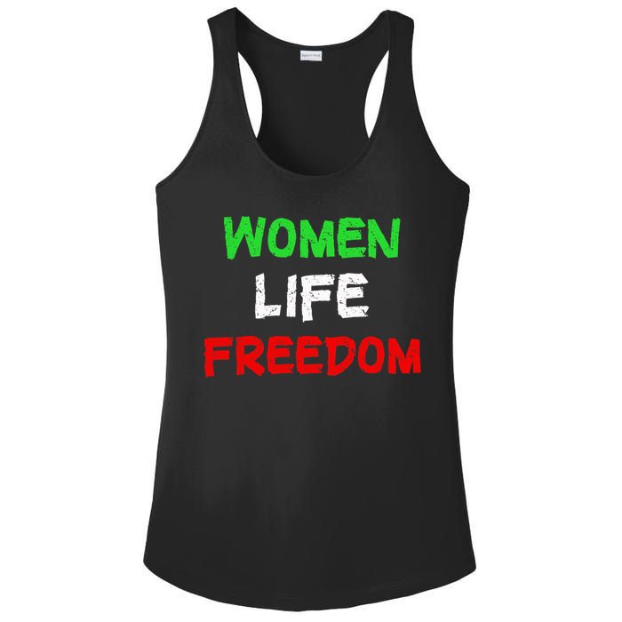 Women Life Freedom Vintage Design Ladies PosiCharge Competitor Racerback Tank