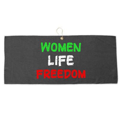 Women Life Freedom Vintage Design Large Microfiber Waffle Golf Towel