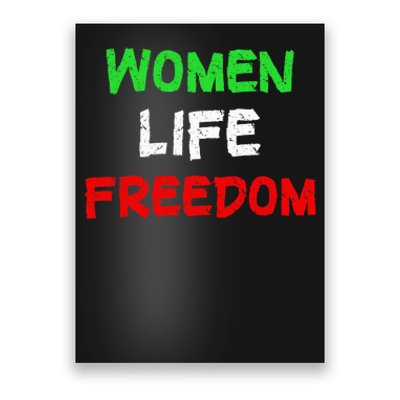 Women Life Freedom Vintage Design Poster